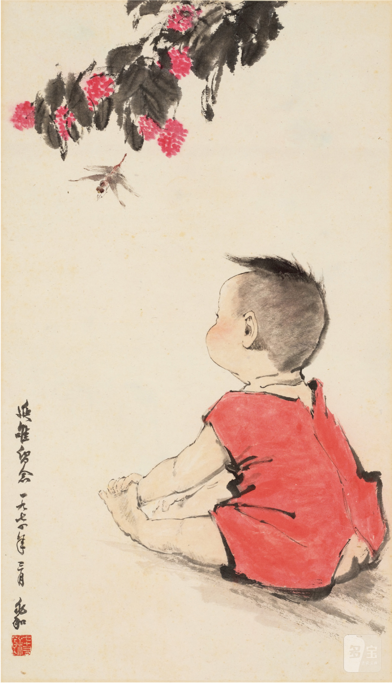 蒋兆和（1904～1986）婴戏图